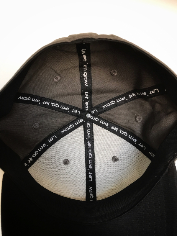 Flexfit Cap "Bullseye,  let `em go, let `em grow!" Grau – Bild 3